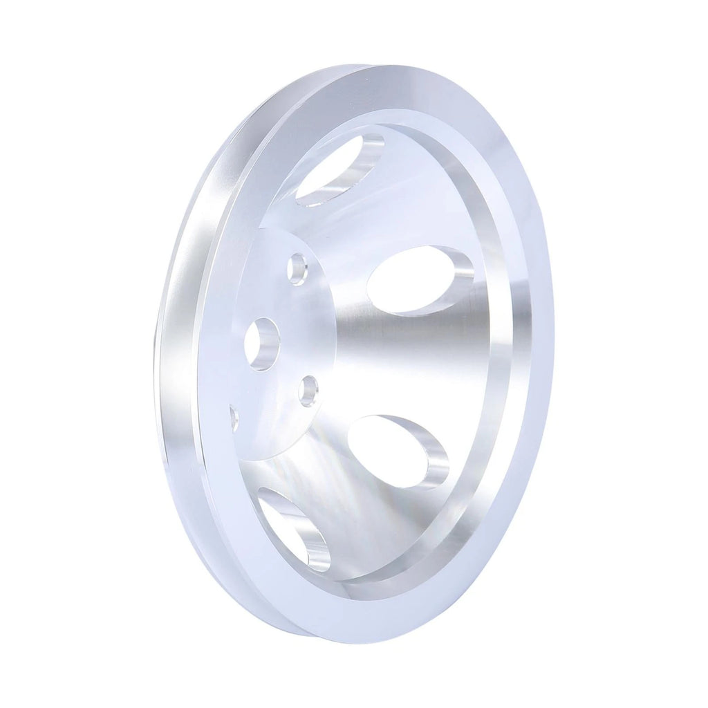 Water Pump Pulley for Chevy SBC 350 Engine (Long, 1 Groove, 4 Hole)