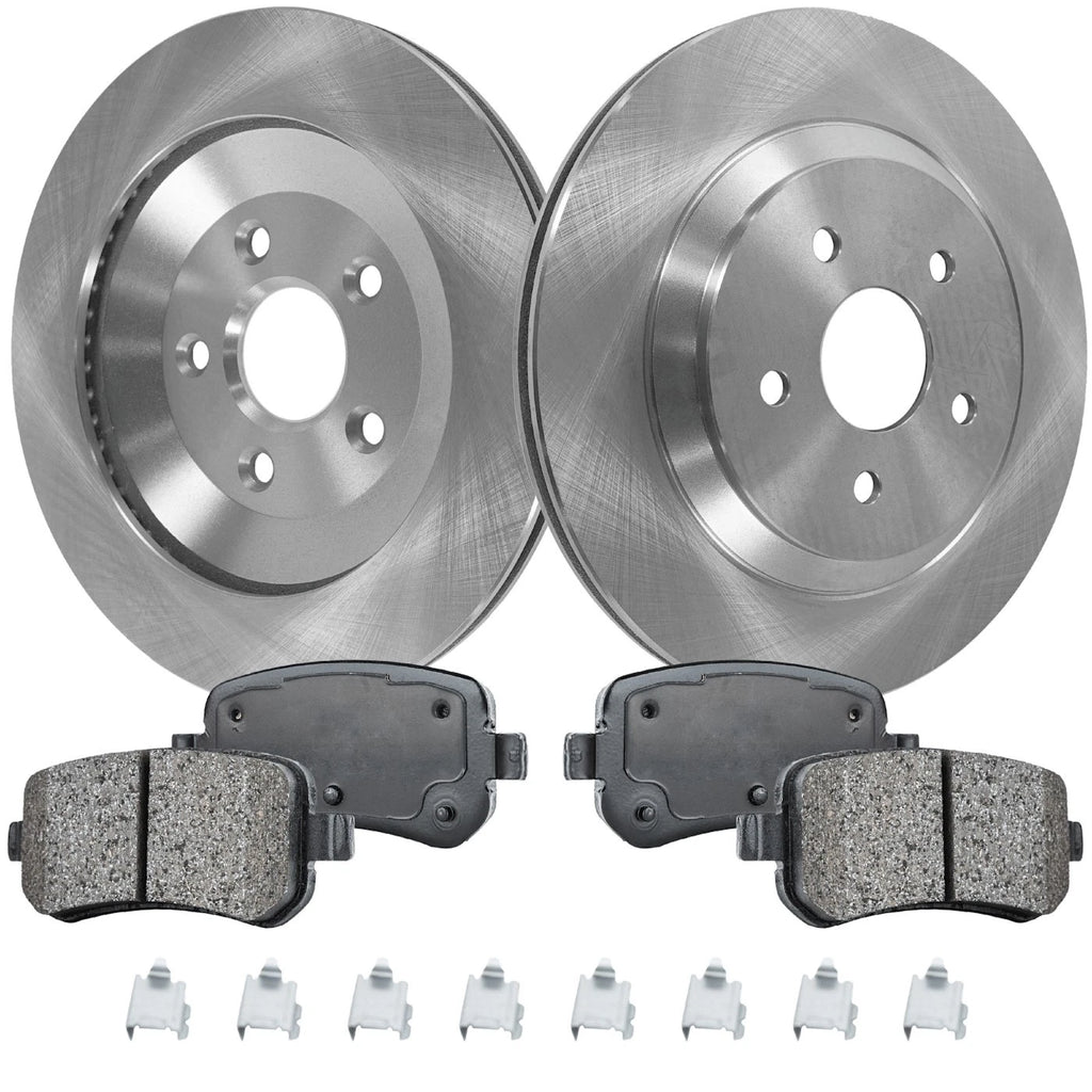 Set of 2 Brake Rotors and Pads for Mercury Monterey (2004–2007)