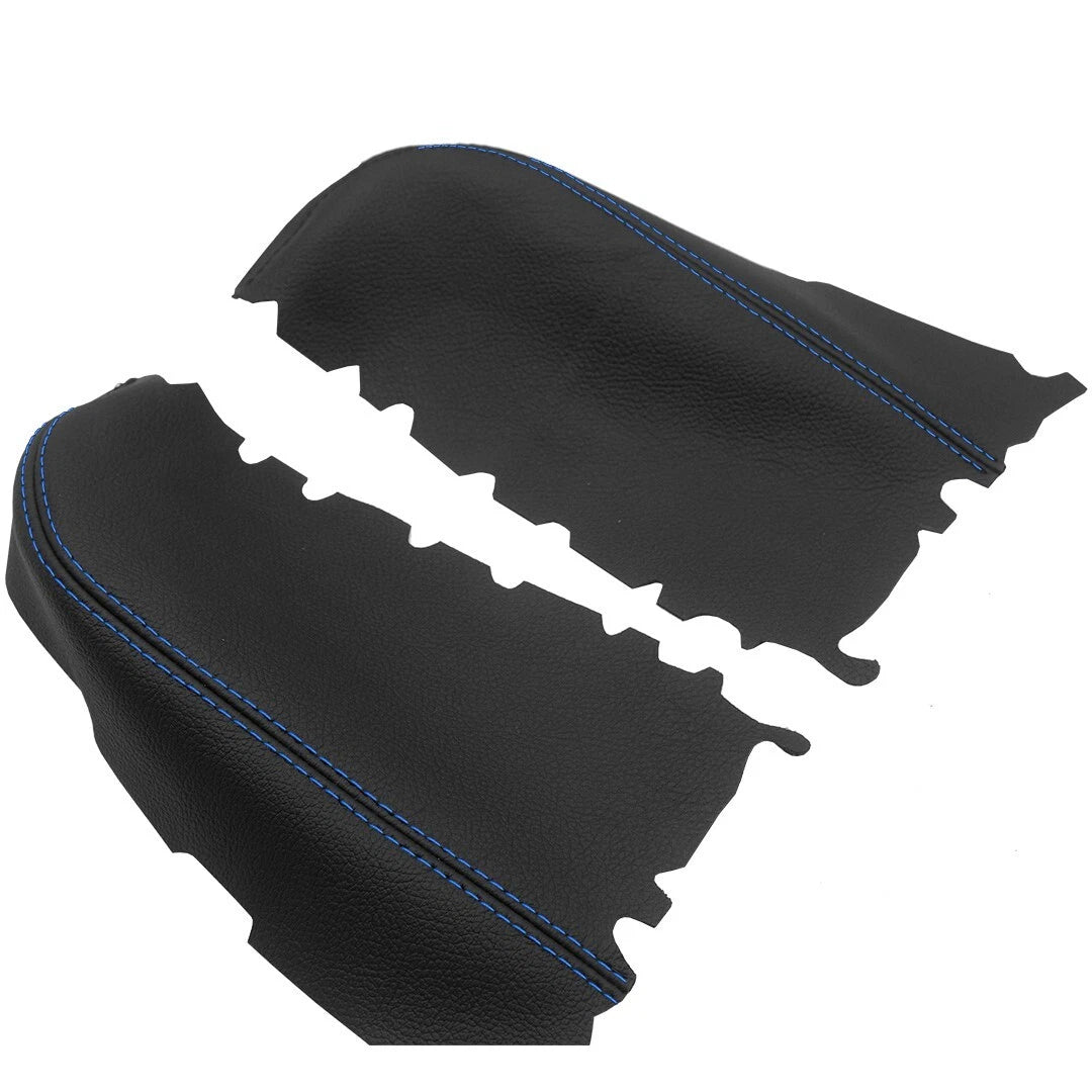 Door Panel Armrest Cover for Honda Pilot (2009–2015) Blue Stitch