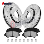 Front Disc Rotors & Ceramic Brake Pads for Town & Country Voyager (2001–2007)