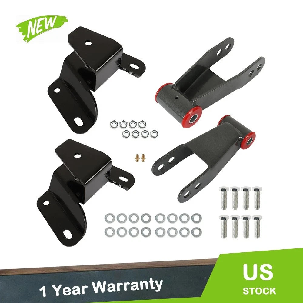 4" Drop Kit for Ford F100 (1973–1996) Lowering Shackles Hangers