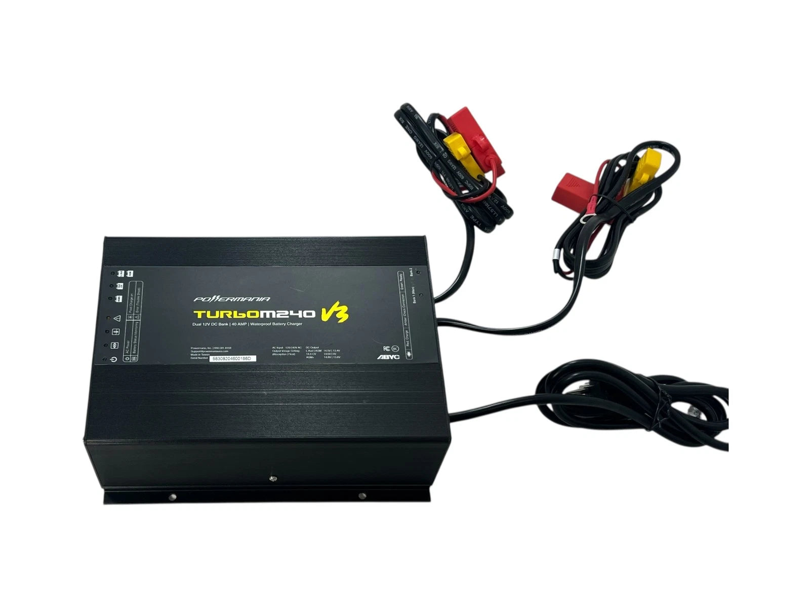 Powermania M240V3 Waterproof Dual 12V Bank Battery Charger (OEM)