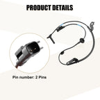 Set of 2 Front Left Right ABS Sensors for Mitsubishi Lancer (2008–2017) 4670A575 4670A576