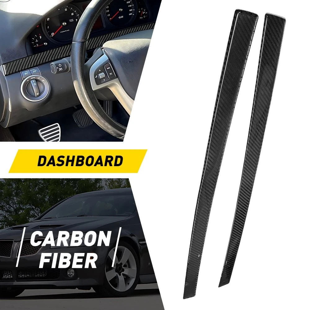 2X Control Dashboard Panel Cover Trim for Pontiac G8 (2008–2009) Carbon Fiber