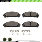 Set of 4 Front Brake Ceramic Pads for Lexus NX200t (2015–2017), NX250 (2022), NX350 (2022), NX300 (2018–2021)