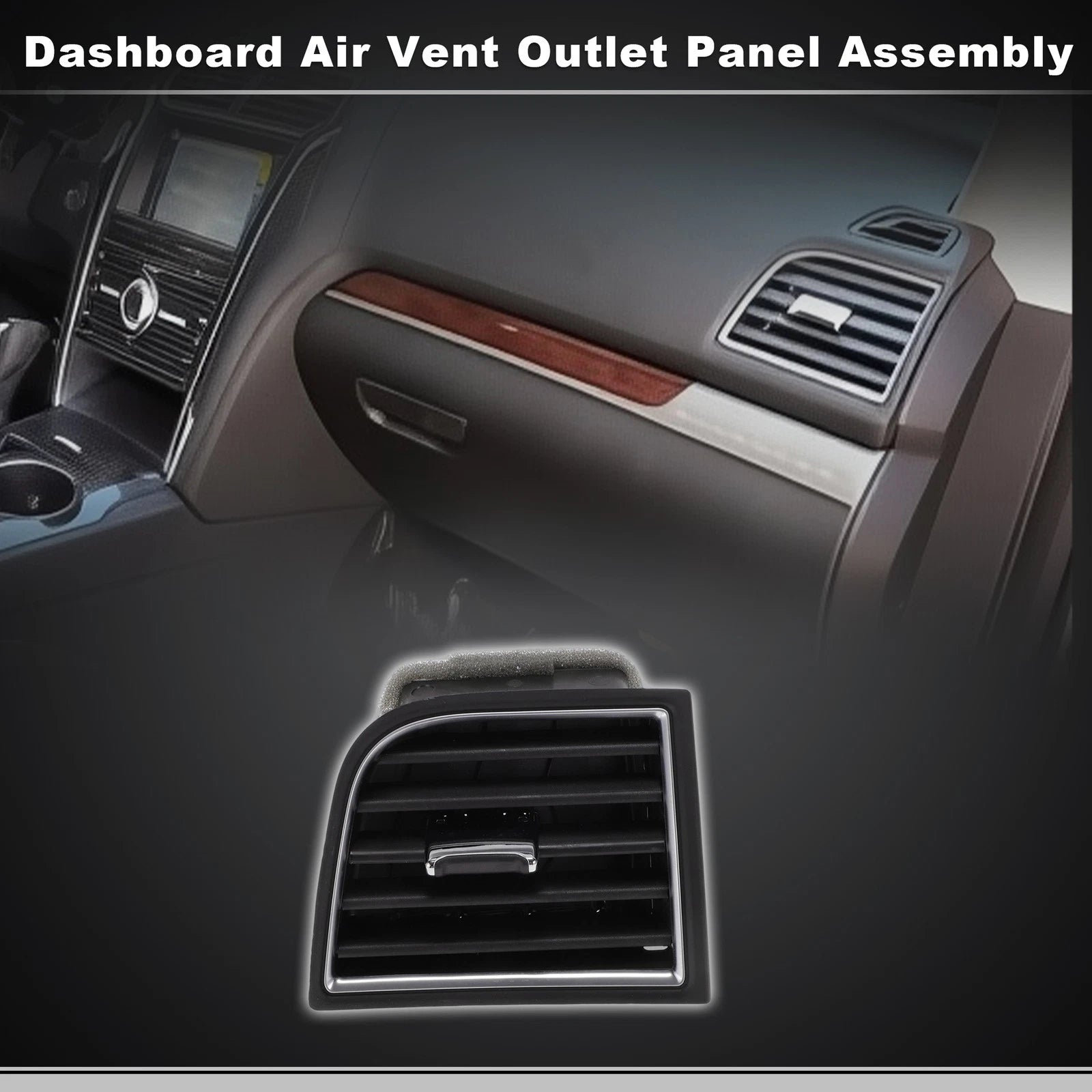 Front Right Center Dash AC Air Vent Panel for Ford Explorer (2011–2019) No.FB5Z-19893-CF