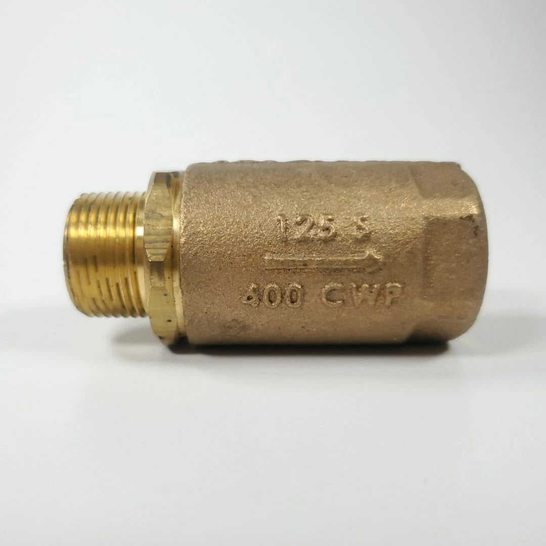 3/4" Male x Female Bronze InLine Ball Cone Check Valve 61-204-01