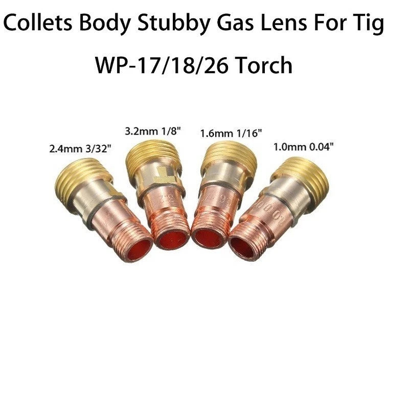 Brass Collets Body Gas Lens Connector for Tig WP-17/18/26 (1PC)