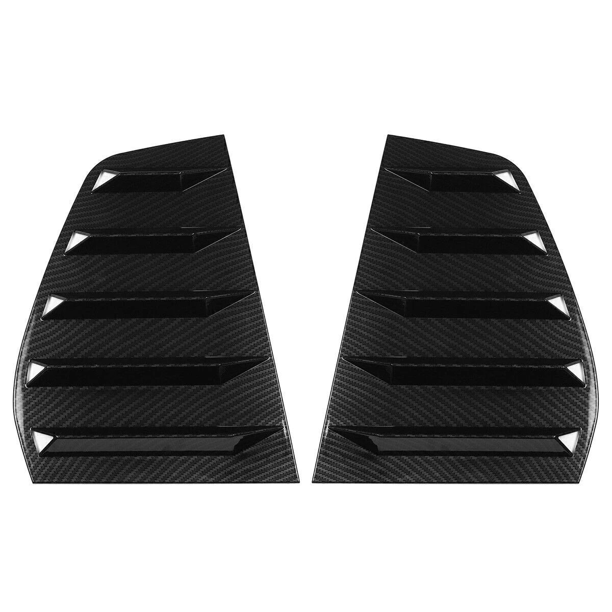 Window Louver Rear Side Vent Cover for Golf MK6 (2010–2014) Carbon Fiber Look
