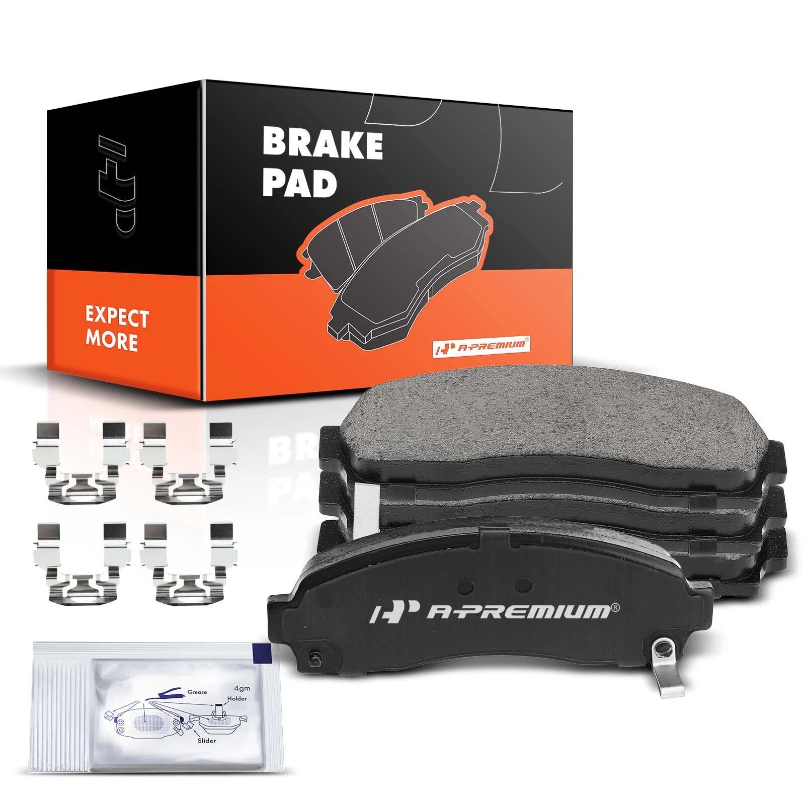 Set of 4 Front Ceramic Brake Pads for Ford Explorer (2002–2005) Ranger (2003–2011)