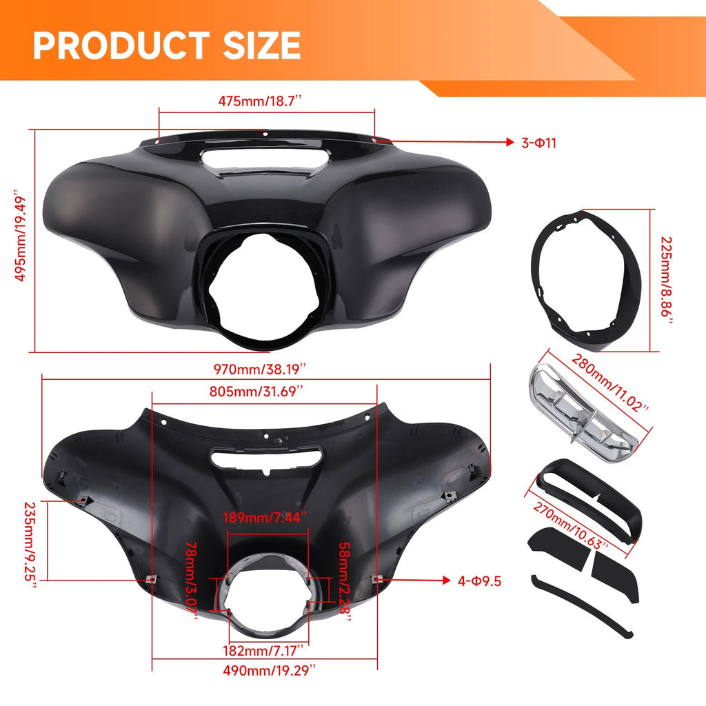 Batwing Fairing for Harley Touring Electra Street Glide (2014–2024)