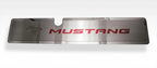 Pony Emblem Radiator Cover Plate Red Carbon Fiber for 2015–2017 Mustang GT