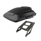 Matt Black Razor Trunk Pad Mount Rack for Harley Road King (2014–2025)