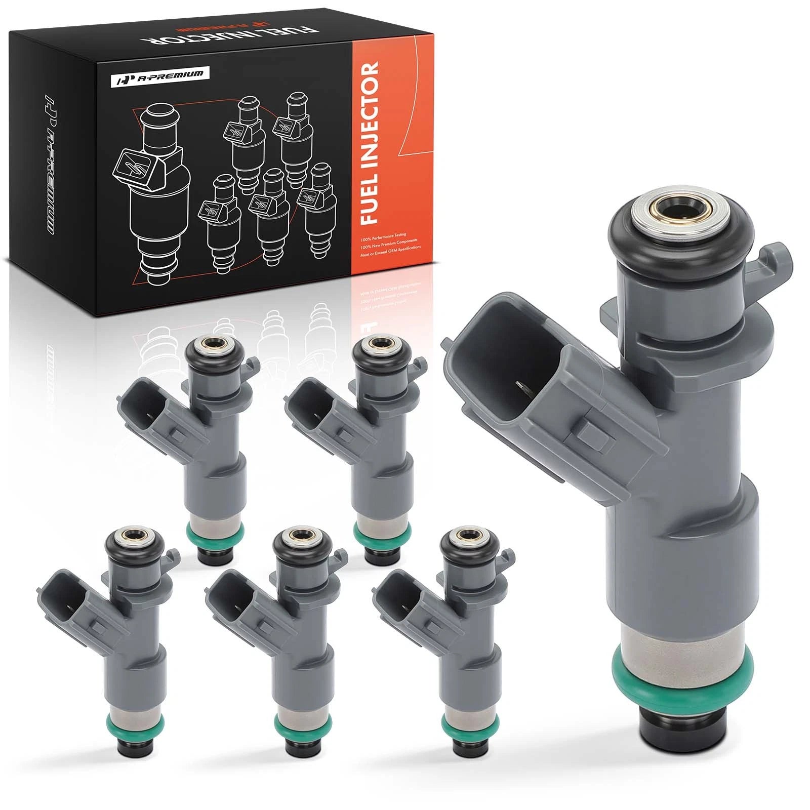 Set of 6 Fuel Injectors for Honda Accord (2008–2016) Acura RDX MDX (2013–2018)