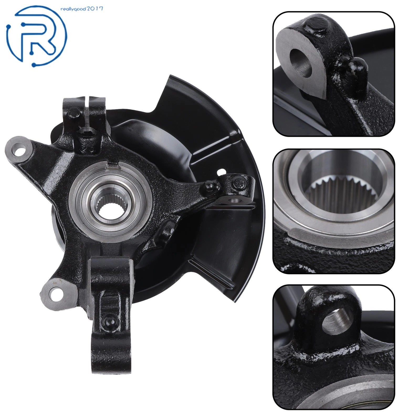 Front Left Steering Knuckle & Wheel Hub Bearing for Ford Edge (2007-2023)