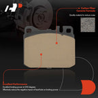 Set of 4 Front Ceramic Brake Pads for Mercedes-Benz W123 (1976–1985)