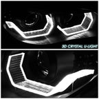 LED U-Halo Signal Projector Headlight for BMW E60 E525i E530i (2004–2007)