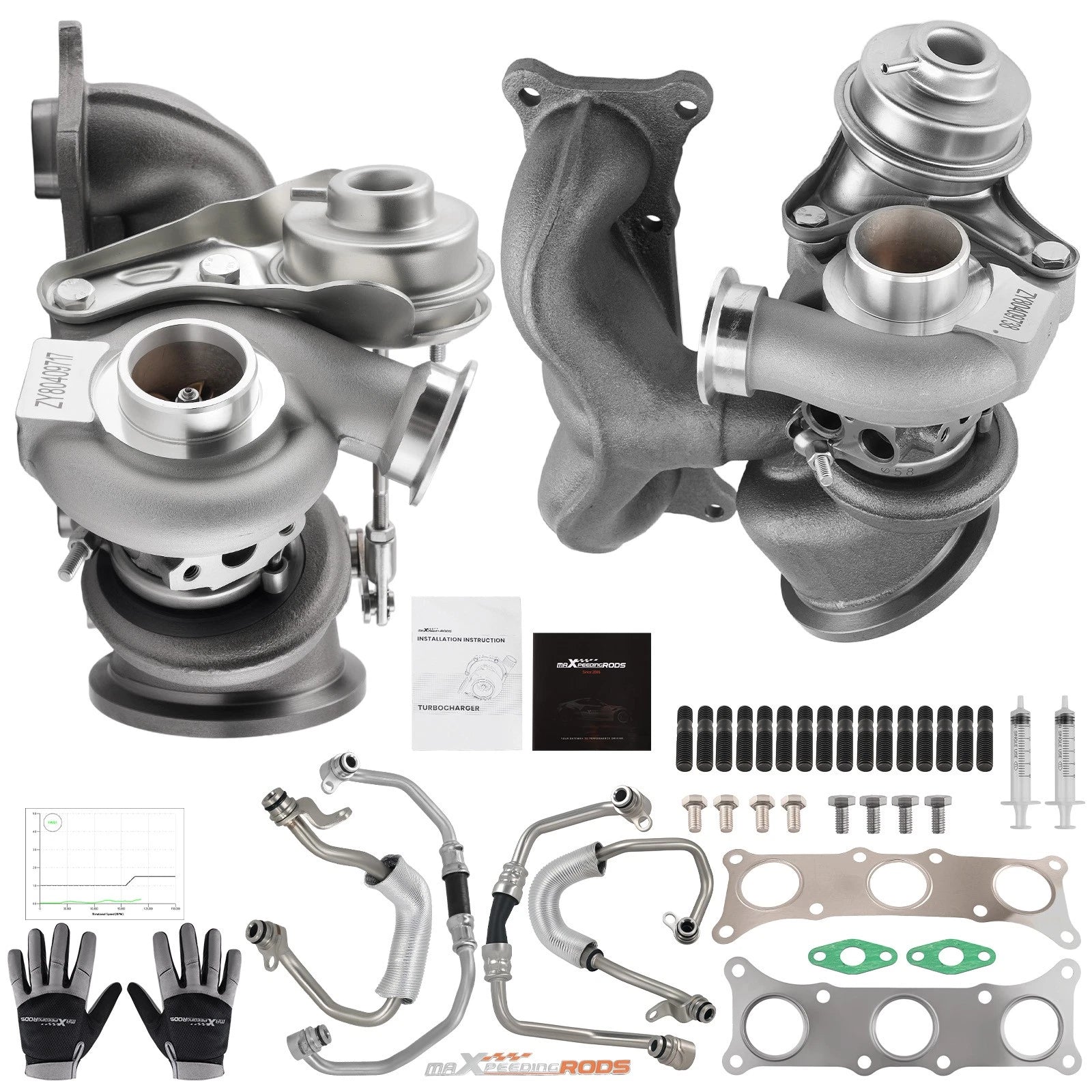 Upgraded Billet Twin Turbo TD03 for BMW 135i 335i 335xi (2007–2013)