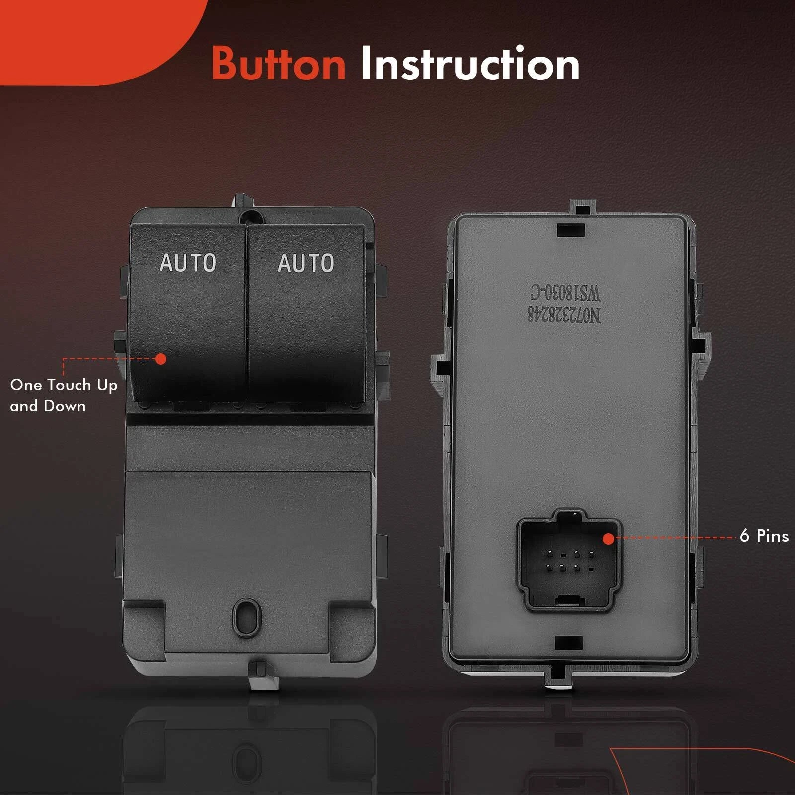 Front Left Power Window Switch for Ford F-150 (2011-2019)