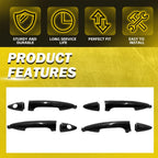 Outer Exterior Door Handle Set for Hyundai Accent (2012–2017)
