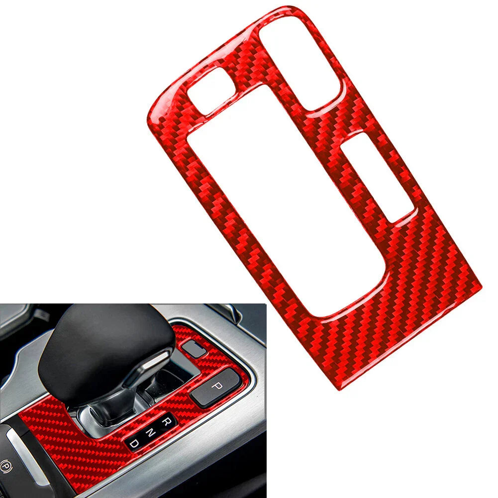 Red Interior Gear Shift Control Panel Cover Trim for Kia Stinger (2018-2023)