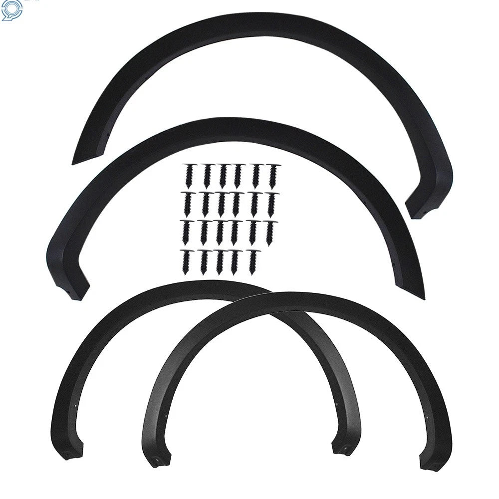 Set of 4 Black Fender Flares for F150 Styleside (2004–2008)
