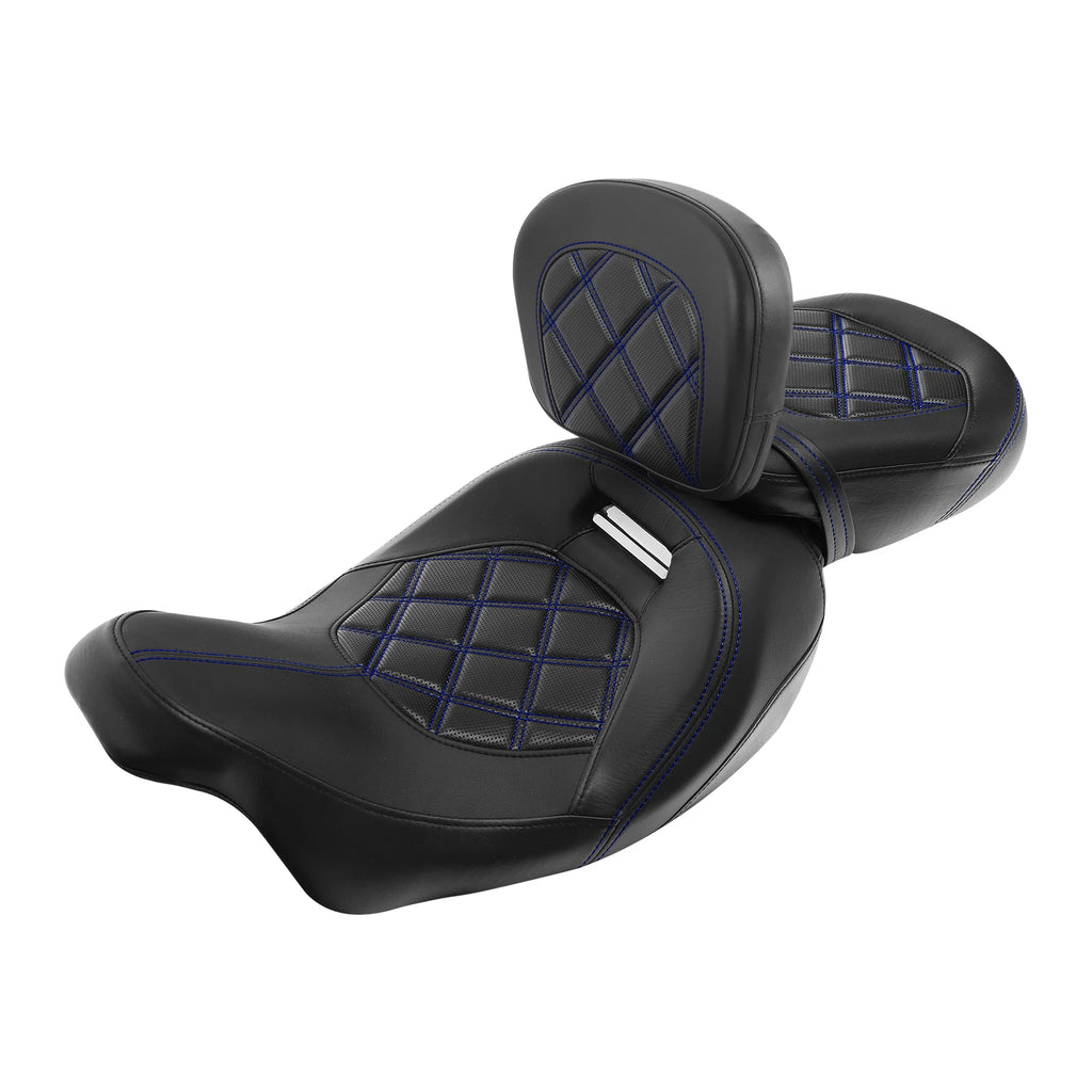 Driver Passenger Seat Backrest Pad for Harley Street Glide (2009–2023)