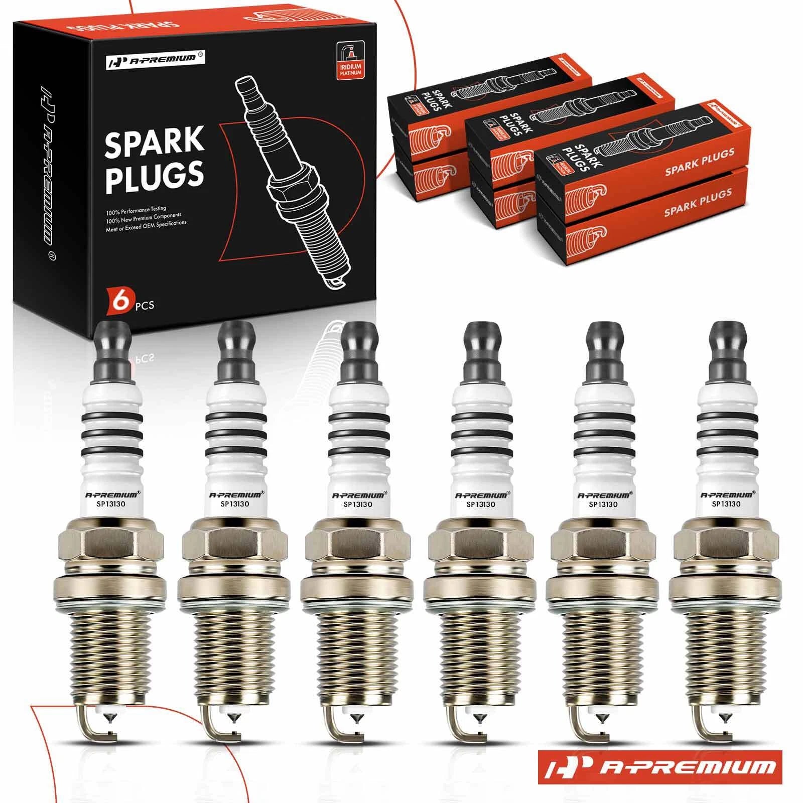 6x Iridium Platinum Spark Plugs for Chrysler Sebring (2004–2005)