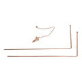 Set of 4 Brass Rods with Pendulum Tools for Mineral and Water Dowsing