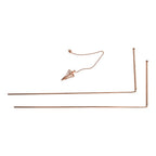 Set of 4 Brass Rods with Pendulum Tools for Mineral and Water Dowsing