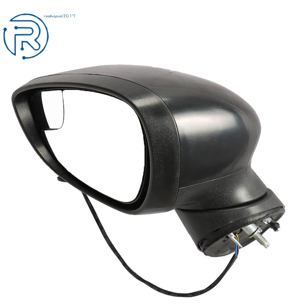 Driver Side Car Mirror Assembly with Light for Ford Fiesta (2014–2019)