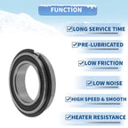 Deep Groove Ball Bearing 6804NR2RS for Scooter Skateboard (20x32x7mm)