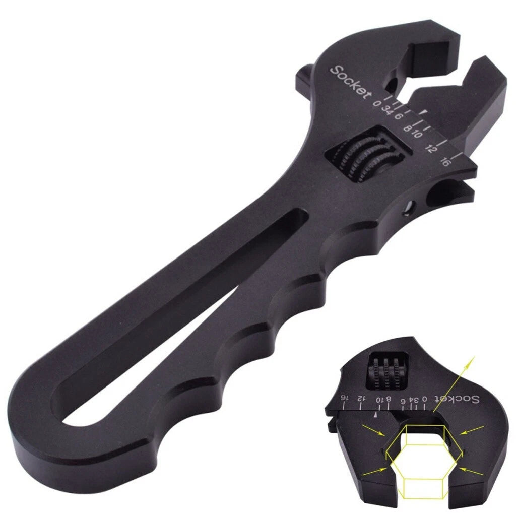 Adjustable Wrench Spanner for 3AN-16AN Hose End Fitting