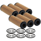 Set of 6 Engine Oil Filters for Mercedes-Benz W204 C204 R172 (1.8L L4)