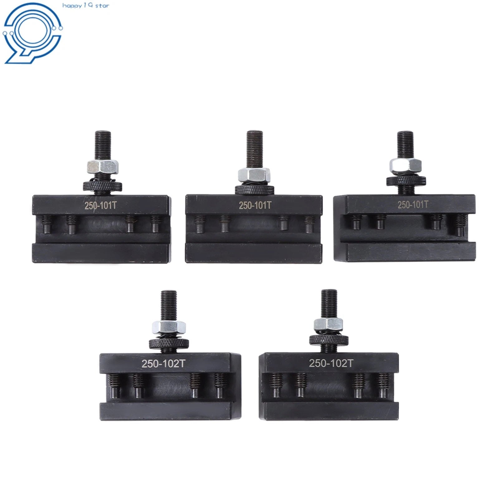 Set of 5 Lathe Tools for Metal Turning