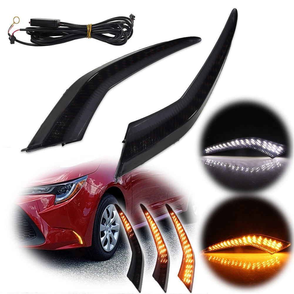 Smoked LED Fog Lights for Toyota Corolla (2020–2022)