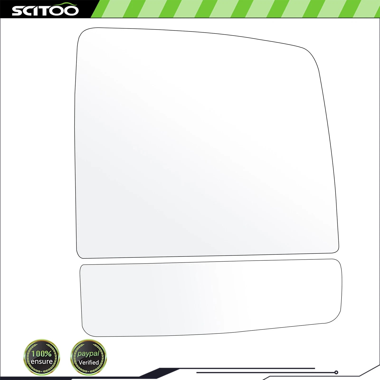 Mirror Glass Replacement for Toyota Tundra (2007–2019), Sequoia (2008–2017) RH