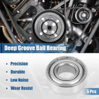 5 Pcs 6202ZZ Deep Groove Ball Bearings for Various Models (15x35x11mm)