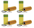 Set of 4 Engine Oil Filters HU7029z for VW Touareg, Porsche Cayenne, Audi A4