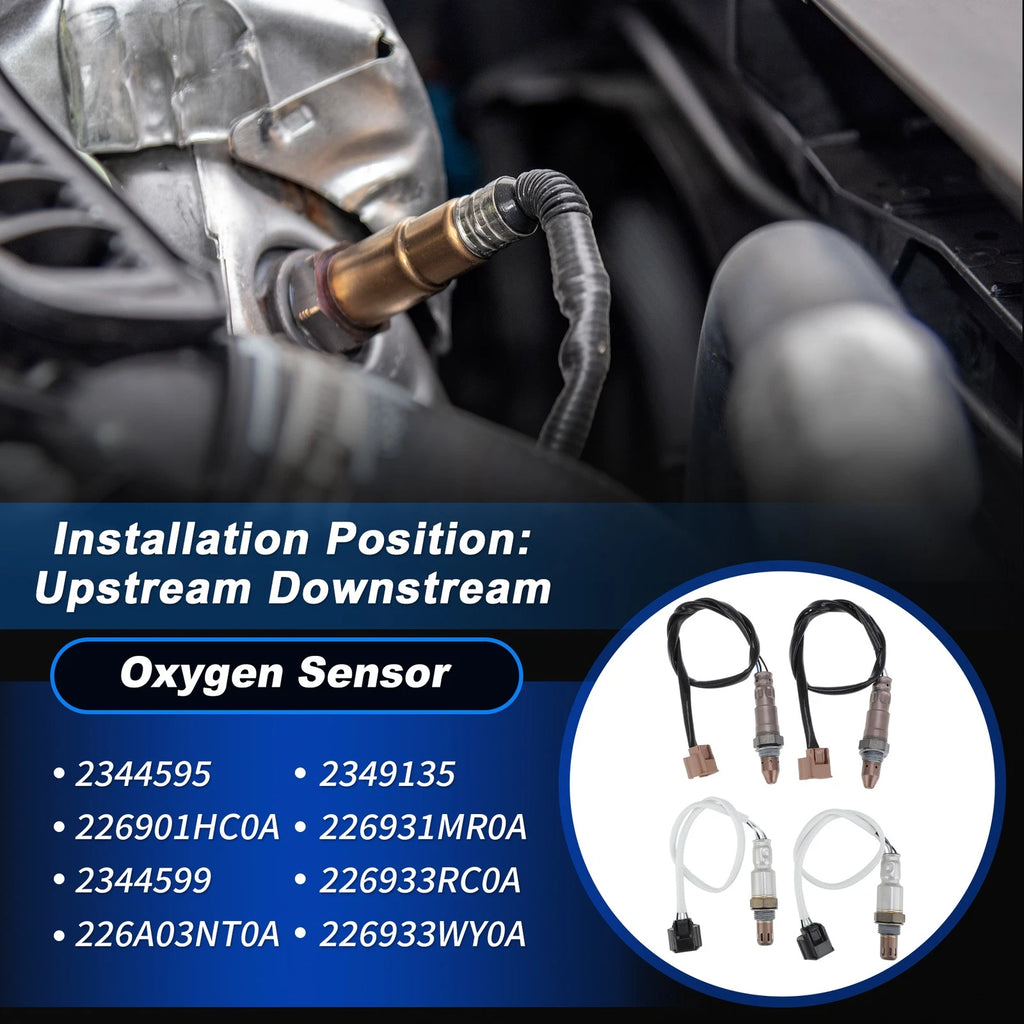 Set of 4 Upstream Downstream Oxygen Sensors for Nissan Pathfinder (2013–2014)