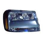 Replacement Passenger Side Halogen Headlight Assembly w/o Grill Notch On Lens