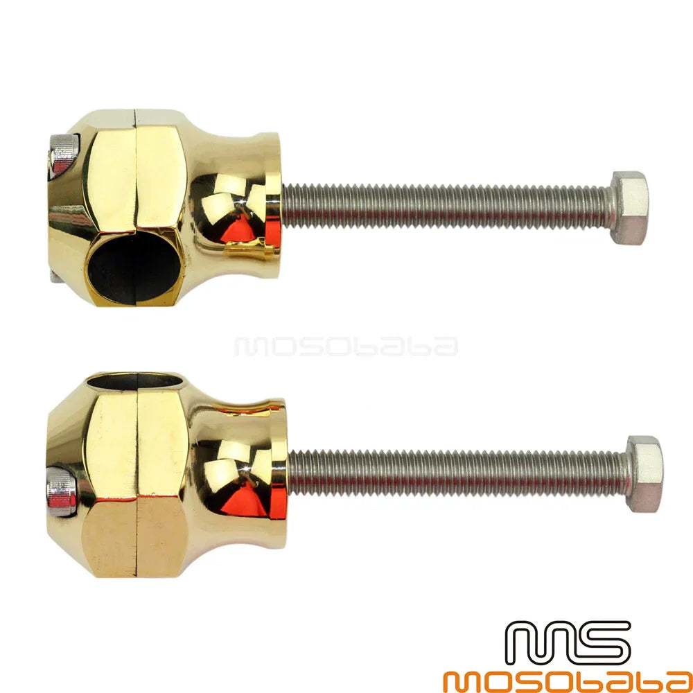 1" Handlebar Mount Riser Clamps for Harley Triumph Bobber Street Bikes