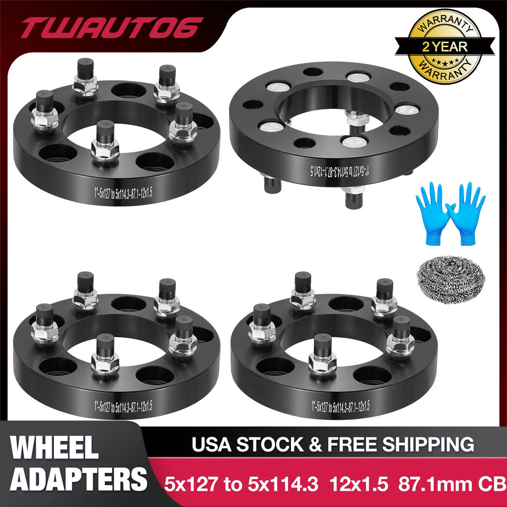 Wheel Adapters 5x5 to 5x4.5 for Chrysler Dodge Buick (2011–2022)