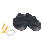 Set of 2 Door Panel Armrests for Acura TSX (2009–2014) Faux Leather Black
