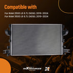 Aluminum Cooling Radiator for RAM 2500/3500 6.7L (2019–2024) CH3010390 68322491AA