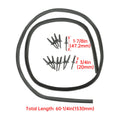 Front Hood Bumper Weatherstrip Seal & Rivets for Dodge Challenger (2008–2022)