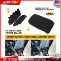 Armrest Cover Console+Door Panels for Toyota Avalon (2013–2018) Black