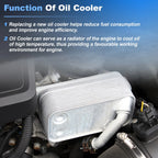 Engine Oil Cooler 264102G001 for Kia Optima Sorento Hyundai Tucson (2016–2020)