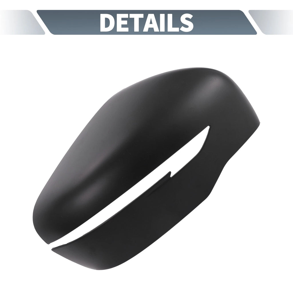 Pair Rearview Mirror Cover Overlay Matte Black for Nissan Navara NP300 (2015–2018)