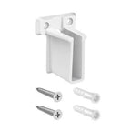 Closet Rod Hardware Brackets for Wardrobe Rod End Support (Wall Mount)